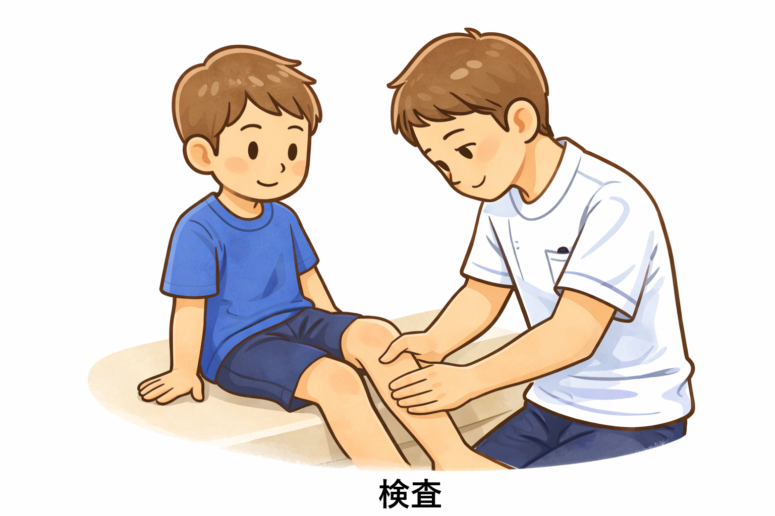 検査している風景のイメージ図