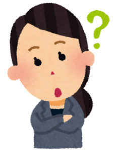 疑問に思う女性 疑問に思っている女性を示すイメージ図