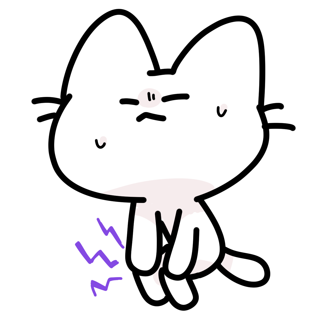 膝が痛い猫 