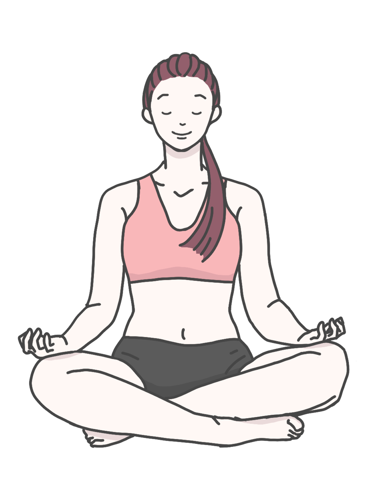 ヨガをする女性