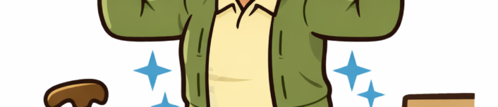 安定している高齢男性を示すイメージ図